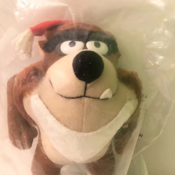 Vtg 1992 McDonalds Christmas Looney Tunes Tasmanian Devil Taz Plush Stuffed Toy - Picture 10 of 10